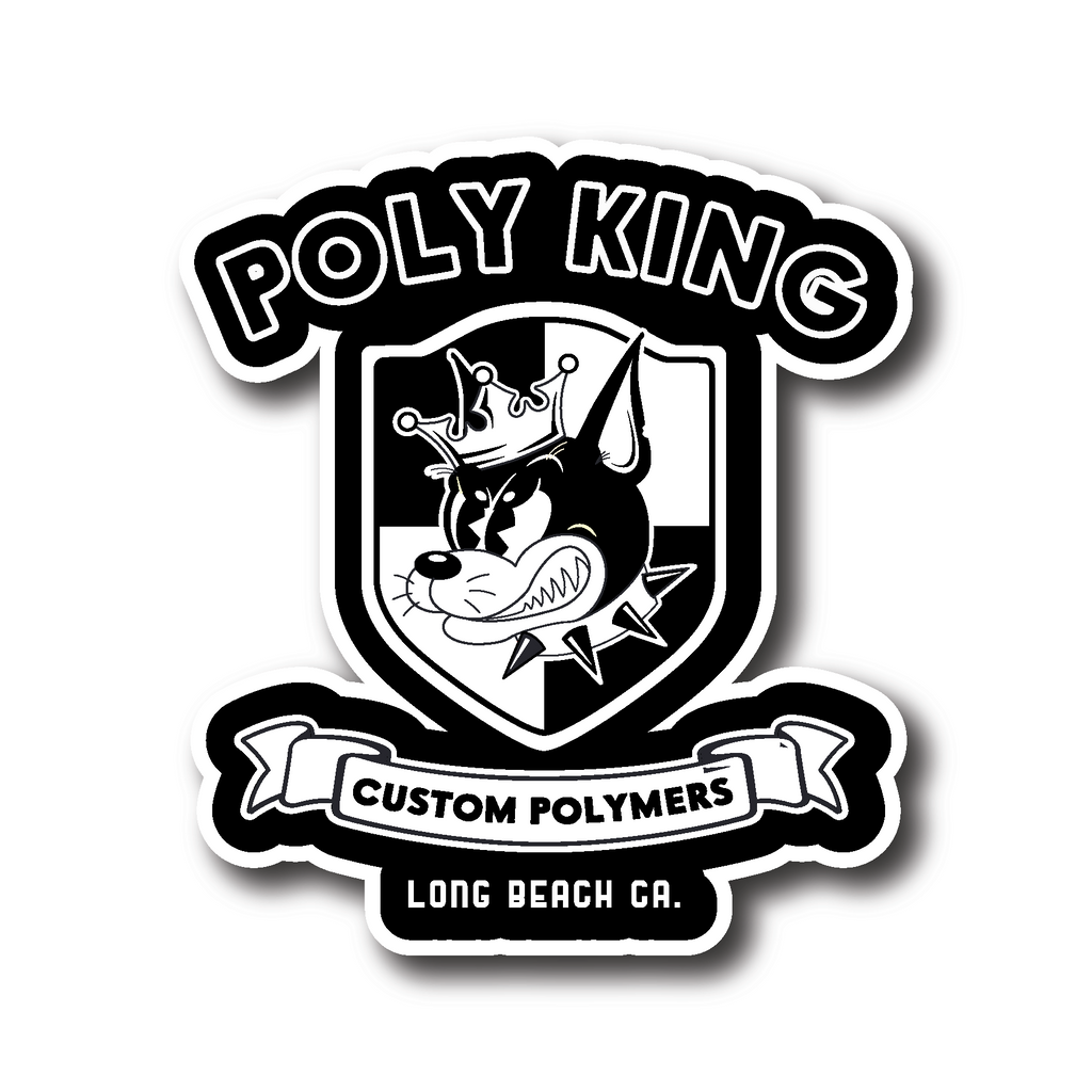 Kustom Shoebox Library - Series 15 Poly King - Kustom Sticker 3.5 inch