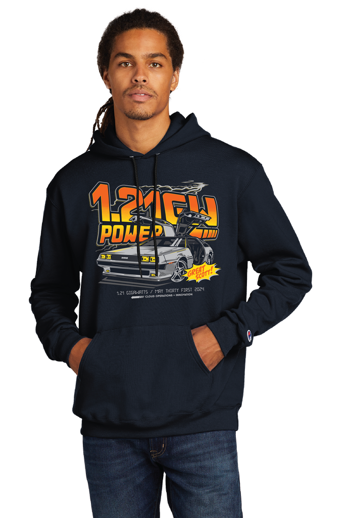 1.21 Giga Watts Cloud Operations + Innovation - (Navy) Champion Brand Hoodie