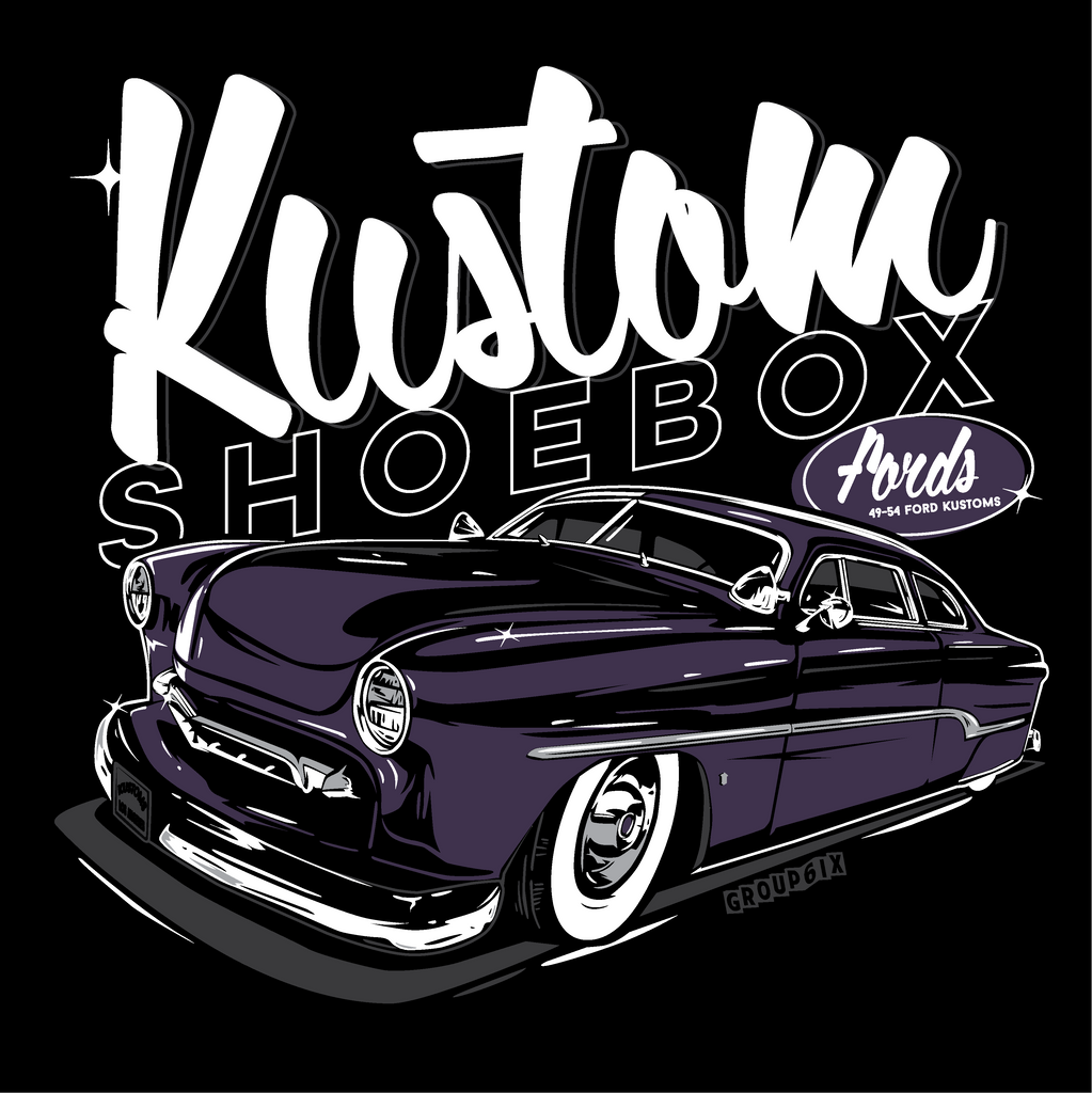Kustom Shoebox Ford Library - 15 king  -  Women's Black Short Sleeve T-Shirt