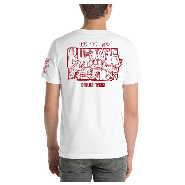 Dia de Los Kustoms - 2023 Show T-Shirt - White with Red