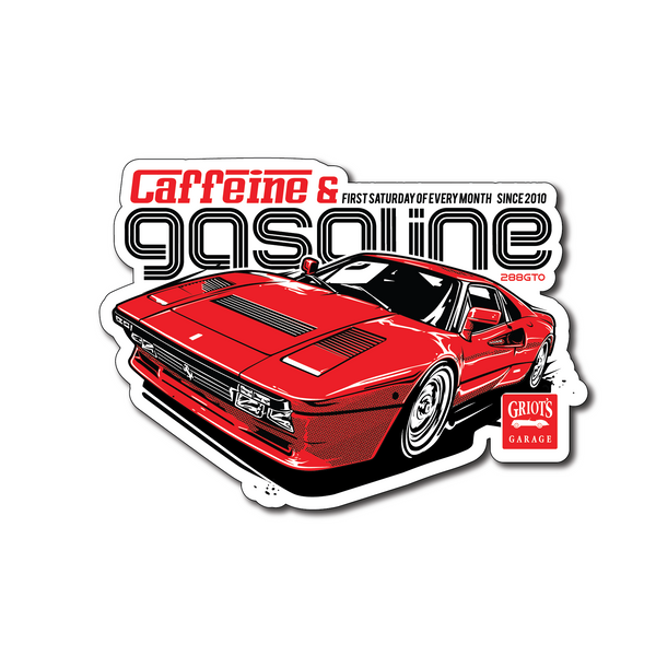 Griot's Garage - Caffeine & Gasoline 288 Sticker