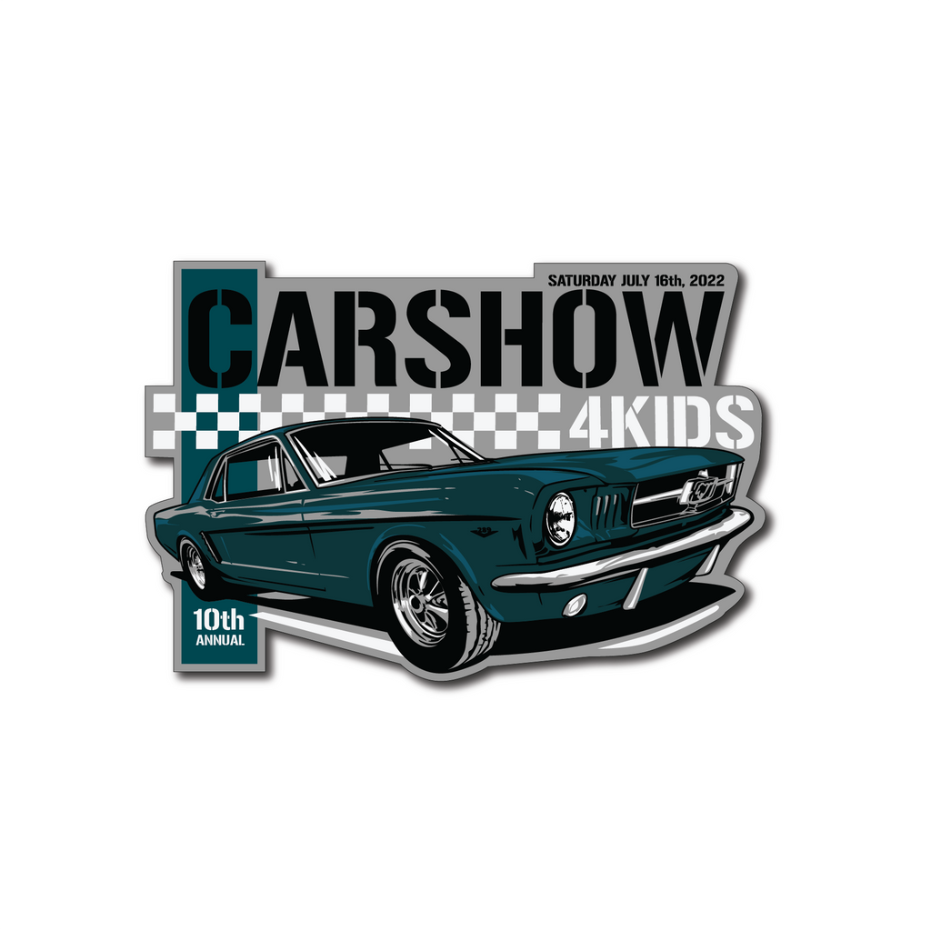 Car Show 4 Kids - #5 Mustang feature Design Sticker!