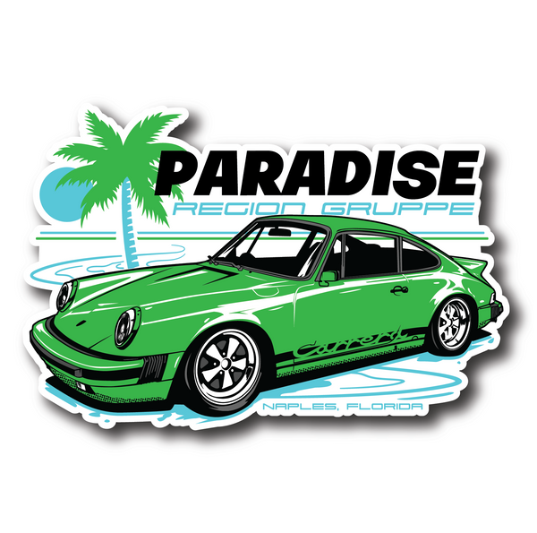 Paradise Region Gruppe - SC Green Diecut Sticker
