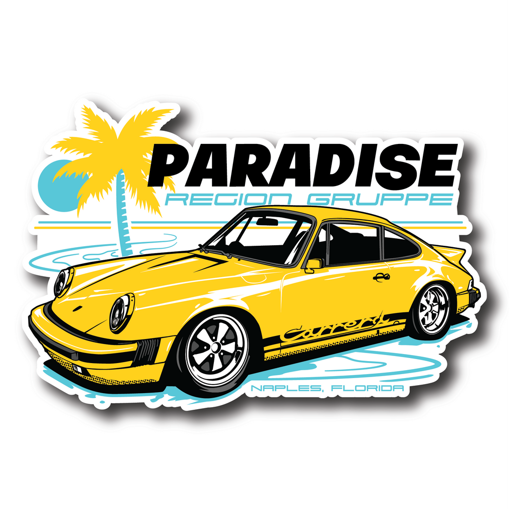 Paradise Region Gruppe - SC Yellow Diecut Sticker