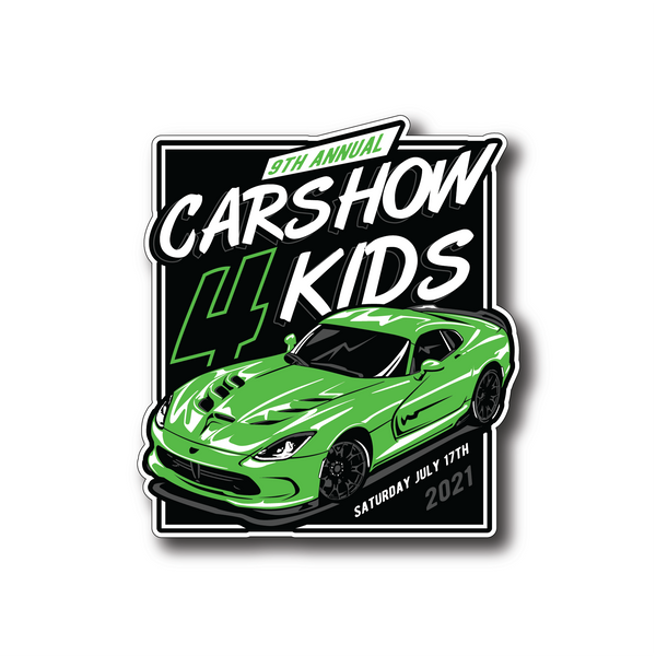 Car Show 4 Kids - March feature design - Sticker!